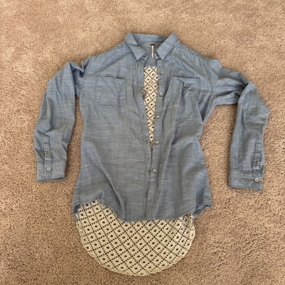 Free people Chambray top